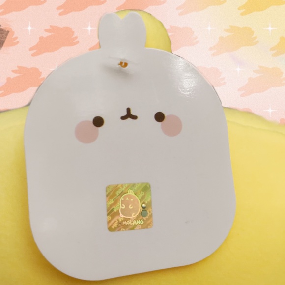 Molang Plump Stuffed Plush Toy, Soft and Cute. 9" (25cm) (Duck Molang (Yellow)) - Picture 2 of 2